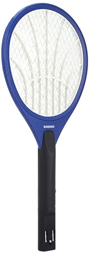 Amazon Brand – Solimo Anti-Mosquito Racquet, Insect Killer Bat With Rechargeable 250 Mah Battery (Blue)