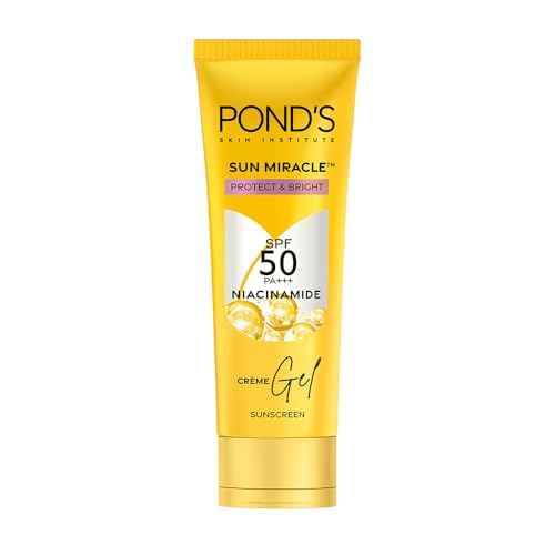 Pond’S Serum Boost Sunscreen For All Skin Types Prevent And Fade Dark Patches With The Power Of Spf 50 And Niacinamide-C Serum 50G, Pack Of 1