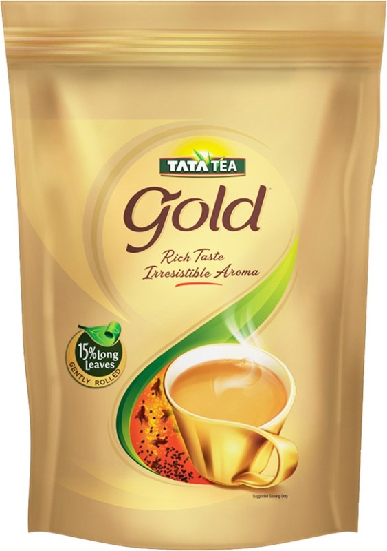 Tata Tea Gold With 15% Long Leaves Black Tea Pouch(750 G)