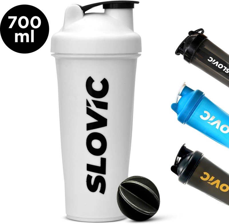 Slovic Shakers For Protein Shake 700 Ml Shaker(Pack Of 1, White, Plastic)
