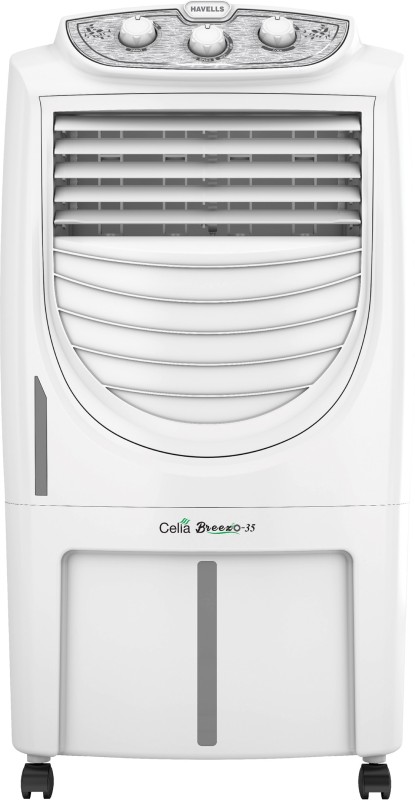 Havells 35 L Room/Personal Air Cooler(White – Brown, Breezo 35)
