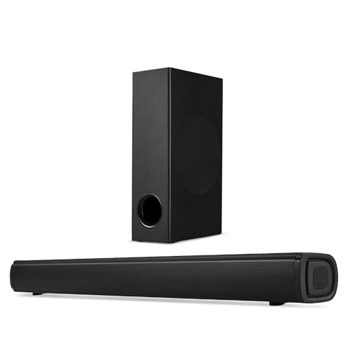 Tcl S332W 2.1 Ch 200W Soundbar With Wired Subwoofer, Supporting Bluetooth, Hdmi(Arc), Coaxial Input, Aux, Usb & Remote Control (Black)