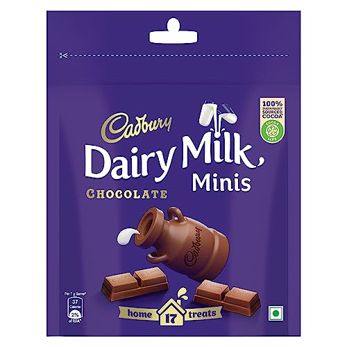 Cadbury Dairy Milk Chocolate Home Treats, 119 G (Pack Of 4)