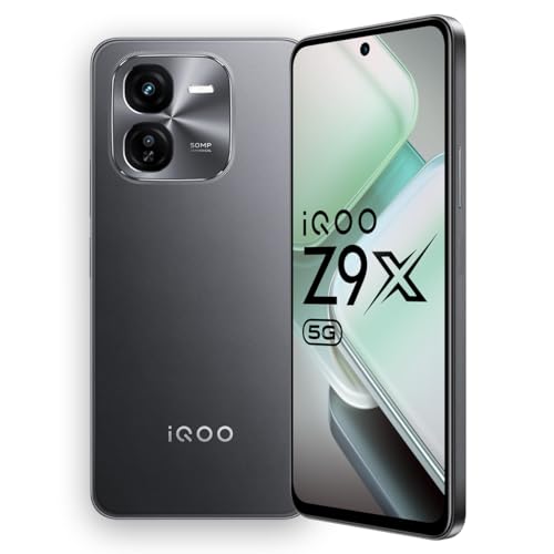 Iqoo Z9X 5G (Storm Grey, 6Gb Ram, 128Gb Storage) | Snapdragon 6 Gen 1 With 560K+ Antutu Score | 6000 Mah Battery With 7.99Mm Slim Design | 44W Flashcharge
