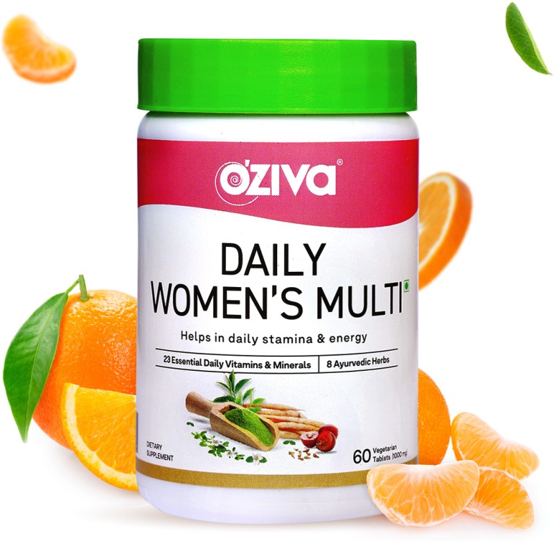 Oziva Daily Women’S Multivitamin Tablets For Daily Energy, 31 Natural Ingredients,(60 Tablets)