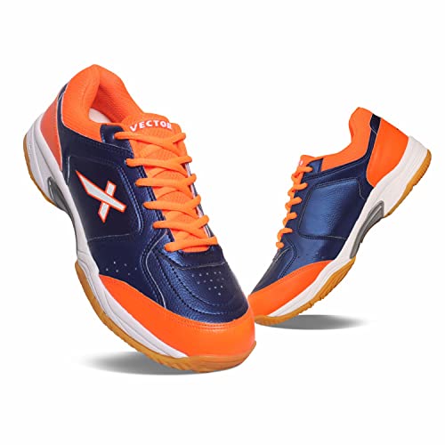 Vector X Drake Badminton/Tennis Court Shoe For Men Blue-Orange