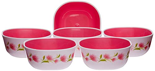 Nayasa Deluxe Microwave Square Bowl Set, Set Of 6