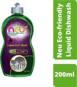 Neu Liquid Dishwash 200Ml Dish Cleaning Gel(Sugarcane, 0.2 L)