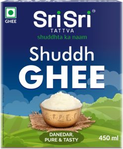 Sri Sri Tattva Shuddh Ghee – Danedar, Pure & Tasty 450 Ml Tetrapack