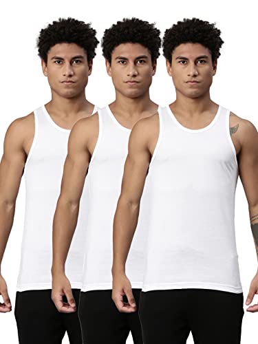 Levi’S Men’S Cotton Style #012 Classic Regular Fit Solid Vest (Pack Of 3) (#012-Vest-Wht- White P3_S)