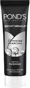 Pond’S Bright Miracle Detox Facewash With 10X Power Of Charcoal Face Wash(50 G)