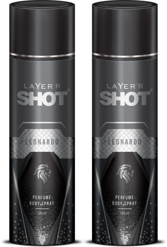 Layer’R Shot Leonardo Deodorant Spray  –  For Men(240 Ml, Pack Of 2)