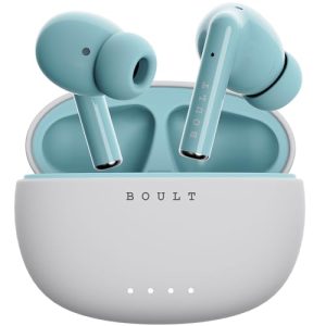 Boult Audio Newly Launched W20 Truly Wireless In Ear Earbuds With 35H Playtime, Zen™ Enc Mic, 45Ms Low Latency, 13Mm Bass Drivers, Type-C Fast Charging, Made In India, Ipx5 Ear Buds Tws (Glacier Blue)