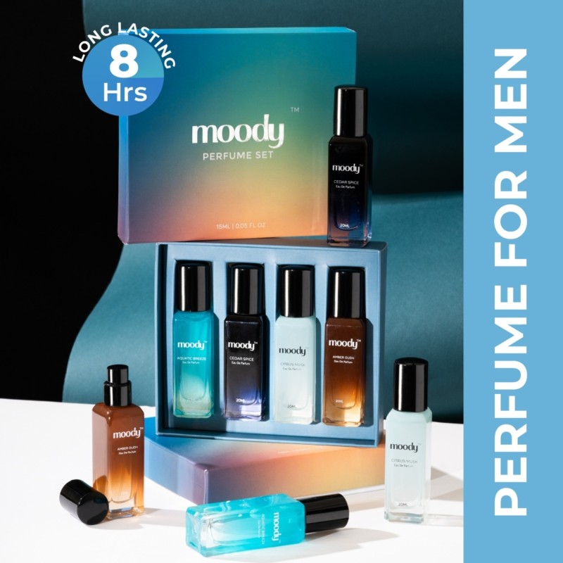 Moody Perfume Gift Set Of 4 Eau De Parfum  –  80 Ml(For Men)