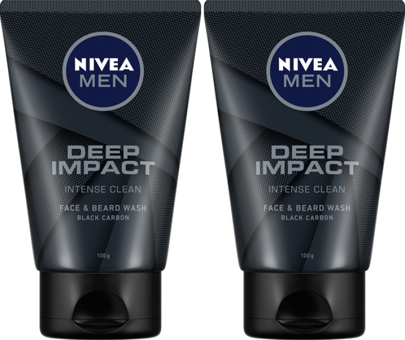 Nivea Men Deep Impact  (100 G, Pack Of 2) Face Wash(200 G)