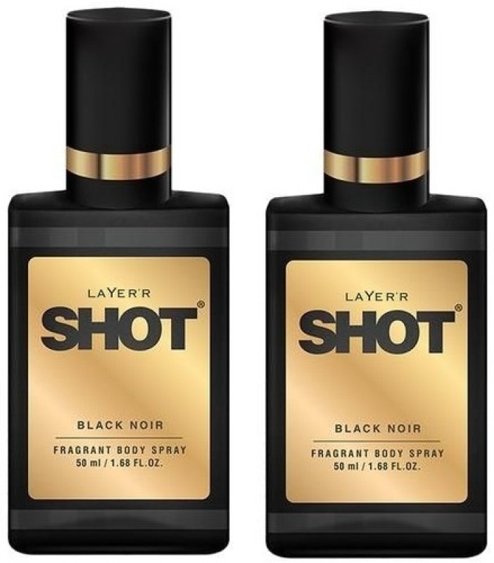 Layer’R Fragrant Body Spray, Black Noir, 50 Ml Each Bottle Pack Of 2 100Ml Deodorant Spray  –  For Men(100 Ml, Pack Of 2)