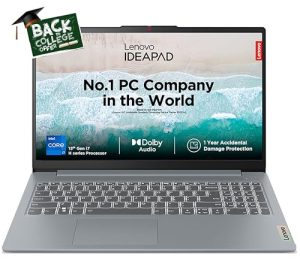 Lenovo Ideapad Slim 3 13Th Gen Intel Core I7-13620H 15″ (38.1Cm) Fhd Ips 300 Nits Thin & Light Laptop (16Gb/512Gb Ssd/Win 11/Office 2021/Alexa Built-In/3 Month Game Pass/Grey/1.62Kg), 83Em008Gin