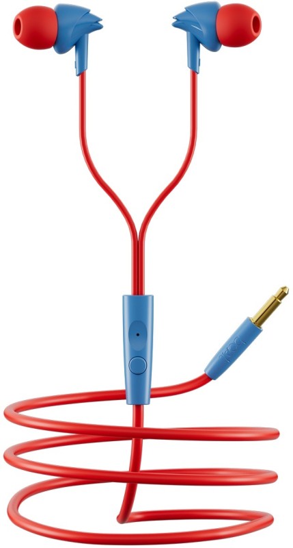 Boat Bassheads 100 Wired Headset(Red & Blue, In The Ear)