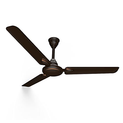 Crompton Surebreeze Hillbriz Deco 1200 Mm (48 Inch) Ceiling Fan (Smoked Brown) Star Rated Energy Efficient Fans