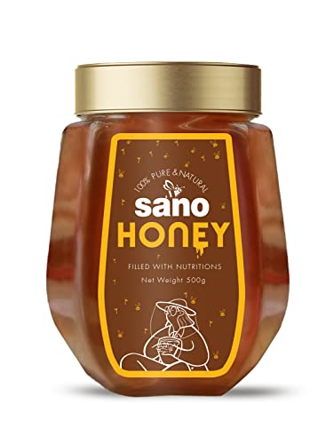 Sano Pure Honey 500G (Pack Of 1) | 100% Pure, Natural, And Unadulterated | Naturally Rich In Antioxidants | No Sugar Adulteration