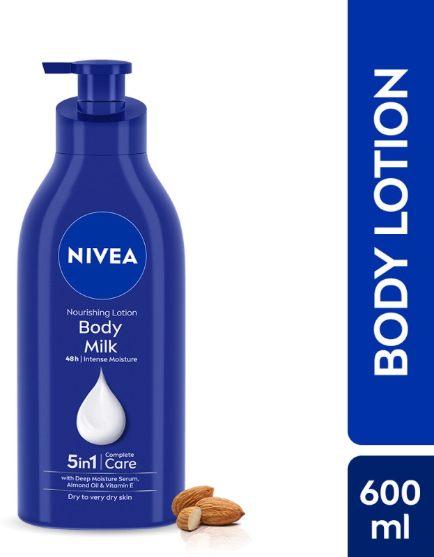 Nivea Body Milk With Almond Oil For Very Dry Skin(600 Ml)