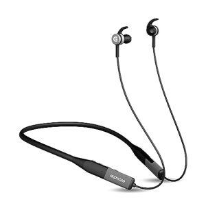 Gizmore Mn219 In-Ear Bluetooth Neckband With Enc Mode I Type-C Quick Charge I Upto 40 Hours Playback I Deep Bass I Ipx4 Water Resistant I Voice Assistant (Grey)