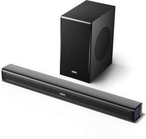 Mivi Fort S180 Soundbar With Sub Woofer, 180W, Surround Sound, Made In India 180 W Bluetooth Soundbar(Black, 2.1 Channel)