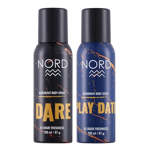 Nord Deodorant Body Spray For Men – Dare And Play Date 100 Ml Each (Pack Of 2), Gift Sets, Deodorant Combo Sets