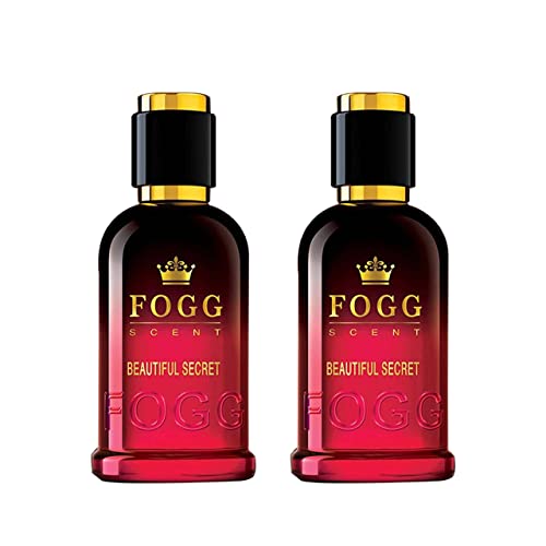 Fogg Women Spray Scent Beautiful Secret Perfume, Long-Lasting, Fresh & Powerful Fragrance Spray, Eau De Parfum – 2 X 100Ml (Pack Of 2), 200 Millilitres