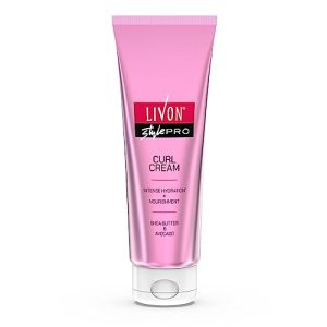 Livon Style Pro Curl Cream For Curly, Coily & Wavy Hair | | Curl Defining Cream For Intense Hydration & Nourishment | Leave In Cream With Shea Butter & Avocado | 100Ml