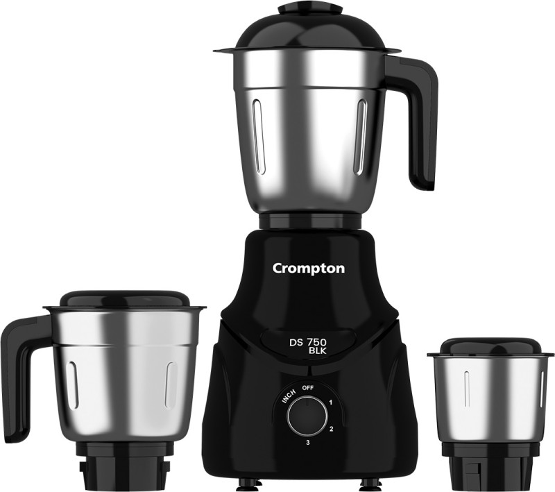 Crompton Acgm-Ds750W3J Blk Mixers 750 W Mixer Grinder (3 Jars, Black)