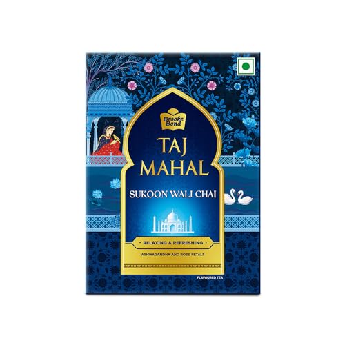 Taj Mahal Sukoon Wali Chai – 250Gms | Ashwagandha And Rose | Relaxing & Refreshing Tea