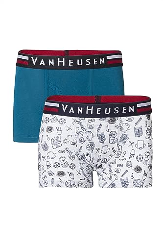 Van Heusen Boy’S Cotton Blend Classic Trunks (Pack Of 2) (Ikibtr2Ap421053_Multicolor