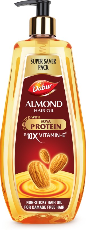 Dabur Almond(Pump Pack)|For Damage Protection |For Soft & Shiny Hair Oil(650 Ml)