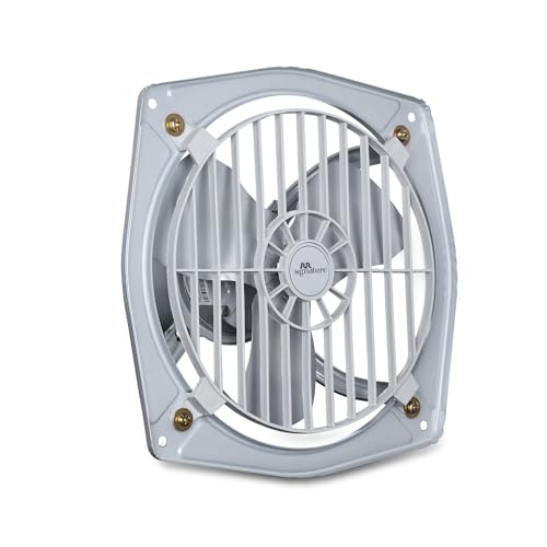 Rr Signature (Previously Luminous) Vento With Guard (9 Inches) 230 Mm Exhaust Fan For Kitchen With Powerful Motor, High Air Thrust, Sturdy Bird Guard (3 Year Warranty, Grey)