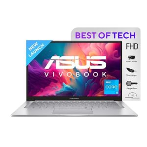 Asus Vivobook 14, Intelcore I3-1215U 12Th Gen, Thin And Light Laptop, 14″ (35.56 Cm) Fhd, (8 Gb Ram/512Gb Ssd/Windows11/Office 2021/Fingerprint/42Whr /Silver/1.40 Kg), X1404Za-Nk322Ws