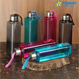 Flipkart Smartbuy Premium Water Fridge Bottles Set Of 6 998 Ml Bottle 998 Ml Bottle(Pack Of 6, Multicolor, Pet)