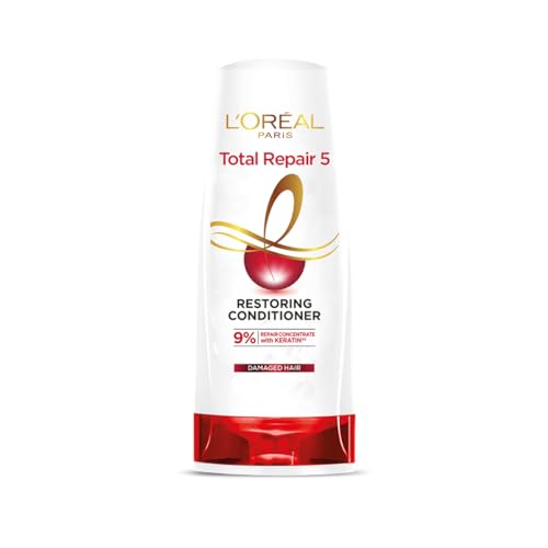 L’Oreal Paris Conditioner, For Damaged And Weak Hair, With Pro-Keratin + Ceramide, Total Repair 5, 180Ml