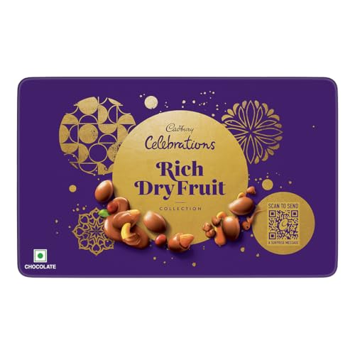 Cadbury Celebrations Rich Dry Fruit Collection Chocolate Gift Box, 177 G