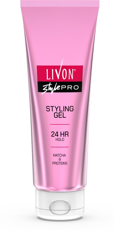 Livon Style Pro Styling Gel, 24-Hour Hold | Matcha And Proteins, All Hair Types Hair Gel(100 Ml)