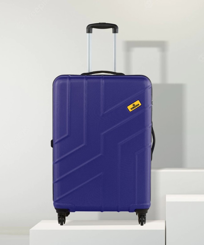 Wrogn Maze- Mid Night Blue Check-In Suitcase 4 Wheels – 30 Inch