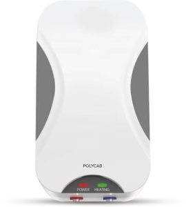 Polycab 3 L Instant Water Geyser (Eliana 3L | Efficient Heating Element| Enhanced Safety Measures| Versatile Usage, White)