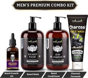 Phillauri Beard Care Combo Kit All In One Kit(4 Items In The Set)