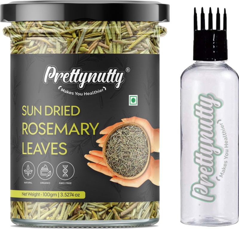 Prettynutty Rosemary Sun Dried Leaves For Food, Skin Glow & Hair | Helps In Digestion(100 G)