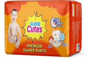 Super Cute’S Wonder Pullups Diaper Pants With Wetness Indicators (Medium) | Super Soft And Rash Free Diapers| Protection Upto 10 Hours With No Leakage – Pack Of 50