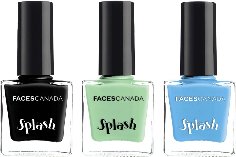 Faces Canada Splash Nail Pack Of 3 Combo – Linty + Frozen + Black Beauty Linty + Frozen + Black Beauty