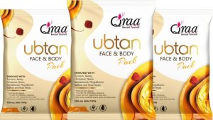 Qraa Ubtan Facepack For Glowing Skin,Acne,Pimples,Detan,& Brightening|Pack Of 3|150G(150 G)