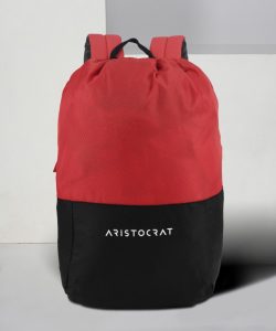 Aristocrat Bpdrpkered 15 L Backpack(Black, Red)