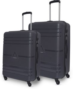 Aristocrat Airstop 2P Set (Cabin+Medium) – Trolley Bag Cabin & Check-In Set 4 Wheels – 25 Inch