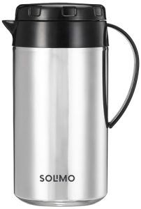 Amazon Brand – Solimo Stainless Steel Polo Flask | Thermos Hot Cold Flask | Beverage Dispenser | 100% Food Grade | Easy To Clean | For Office, School, Travelling (950Ml)